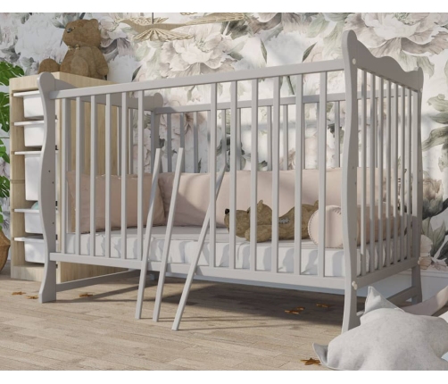 Bērnu gulta Bobas Julia Grey 120x60 cm