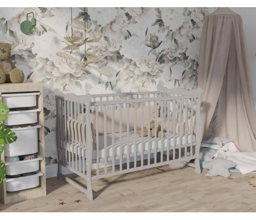 Bērnu gulta Bobas Julia Grey 120x60 cm