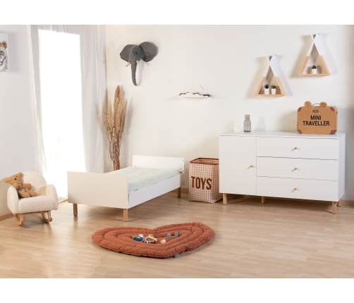 Bērnu gulta Transformeris 70x140 сm Childhome Wonder White