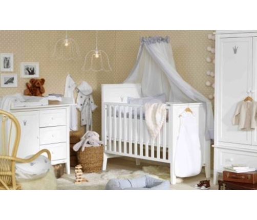 Bērnu gulta TROLL Royal White COT-RY0263