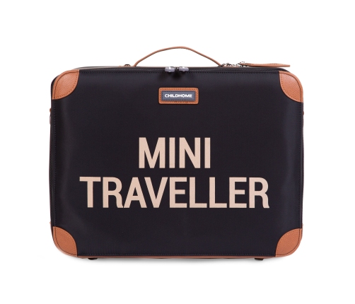 Bērnu koferis Childhome Mini Traveller Black Gold