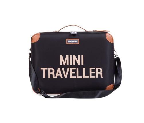 Bērnu koferis Childhome Mini Traveller Black Gold