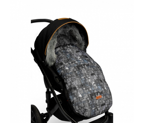 Спальный мешок для коляски Sensillo Olaf Dots graphite