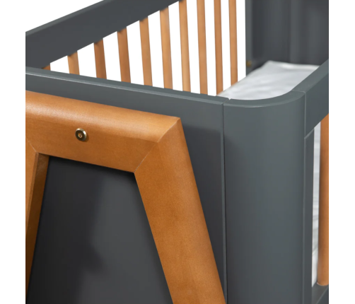 Детская колыбель TROLL Torsten SealGrey/Teak SWC-TR0626-TK