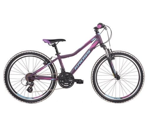 Bērnu velosipēds Kross Lea Jr. 2.0 Violet 24 collas