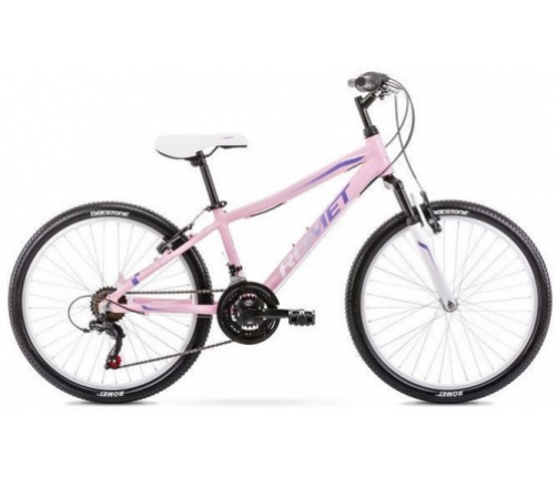 Bērnu velosipēds Romet Jolene 24 13S pink