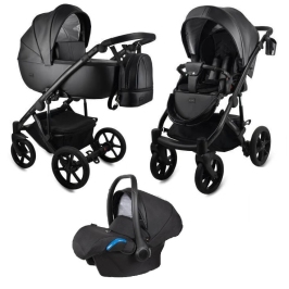 Bexa Air Eco Black Bērnu Ratiņi 3in1