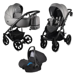 Bexa Air Eco Gray Bērnu Ratiņi 3in1 Bexa Air Eco Gray Bērnu Ratiņi 3in1