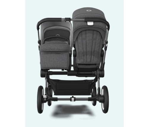 Bugaboo Donkey 5 DUO Blue Stormy Black frame Rati-Transformeris dažāda vecuma bērniem