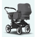 Bugaboo Donkey 5 DUO Blue Stormy Black frame Rati-Transformeris dažāda vecuma bērniem