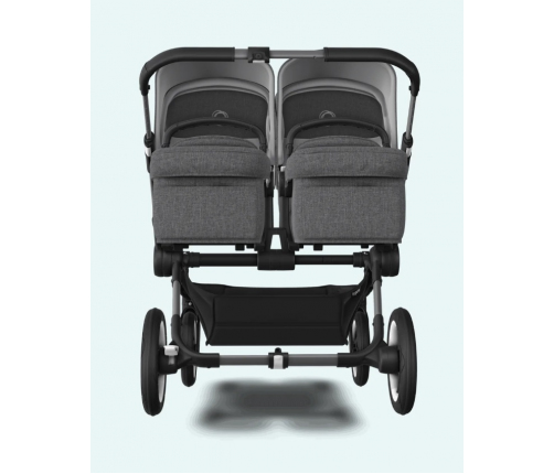 Bugaboo Donkey 5 DUO Grey Melange Black frame Rati-Transformeris dažāda vecuma bērniem