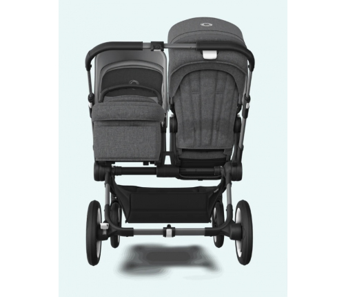 Bugaboo Donkey 5 DUO Midnight black Black frame Rati-Transformeris dažāda vecuma bērniem