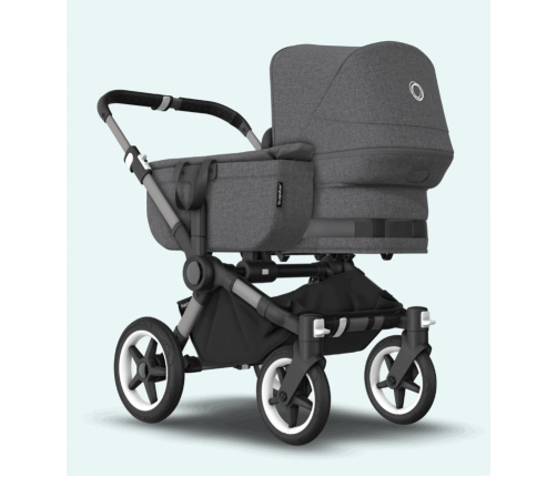 Bugaboo Donkey 5 DUO Midnight black Black frame Rati-Transformeris dažāda vecuma bērniem