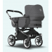 Bugaboo Donkey 5 DUO Midnight black Black frame Rati-Transformeris dažāda vecuma bērniem