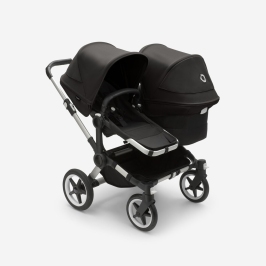 Bugaboo Donkey 5 DUO Midnight Black Grey frame Коляска для погодок Трансформер Bugaboo Donkey 5 DUO Midnight Black Grey frame Коляска для погодок Трансформер