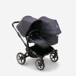 Bugaboo Donkey 5 DUO Stormy Blue Grey frame Rati-Transformeris dažāda vecuma bērniem Bugaboo Donkey 5 DUO Stormy Blue Grey frame Rati-Transformeris dažāda vecuma bērniem