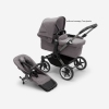 Bugaboo Donkey 5 Grey Melange Graphite frame Bērnu Ratiņi Transformeris 2in1 (bez jumta)