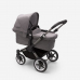 Bugaboo Donkey 5 Grey Melange Graphite frame Bērnu Ratiņi Transformeris 2in1 (bez jumta)