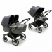 Bugaboo Donkey 5 Midnight Black Black frame Bērnu Ratiņi Transformeris 2in1 (bez jumta)