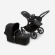 Bugaboo Donkey 5 Midnight Black Black frame Bērnu Ratiņi Transformeris 2in1 (bez jumta)