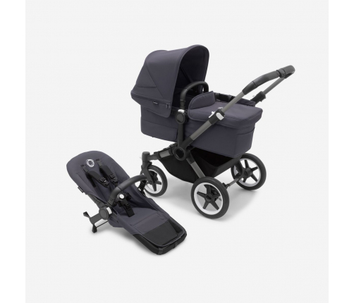 Bugaboo Donkey 5 Mono Stormy Blue Graphite frame Bērnu Ratiņi Transformeris 2in1