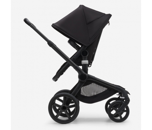 Bugaboo Fox 5 Grey Melange Bērnu Ratiņi 2in1 Black Rāmis + Jumts Misty White