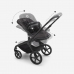 Bugaboo Fox 5 Grey Melange Bērnu Ratiņi 2in1 Black Rāmis + Jumts Misty White