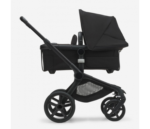 Bugaboo Fox 5 Grey Melange Bērnu Ratiņi 2in1 Black Rāmis + Jumts Misty White