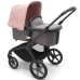 Bugaboo Fox 5 Grey Melange Bērnu Ratiņi 2in1 Black Rāmis + Jumts Morning Pink