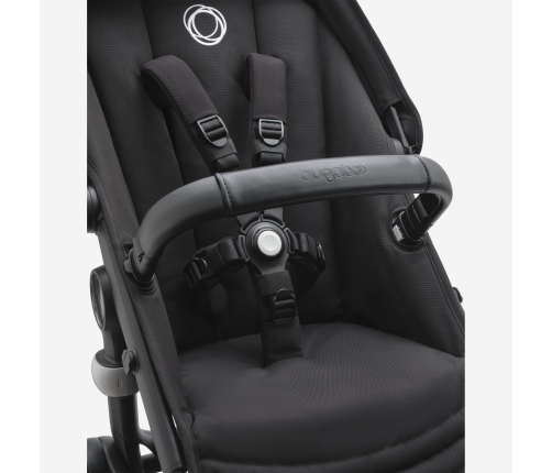 Bugaboo Fox 5 Grey Melange Bērnu Ratiņi 2in1 Grafīta rāmis + Jumts Breezy Midnight Black
