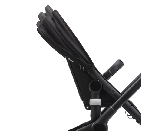 Bugaboo Fox 5 Grey Melange Bērnu Ratiņi 2in1 Grafīta rāmis + Jumts Breezy Midnight Black