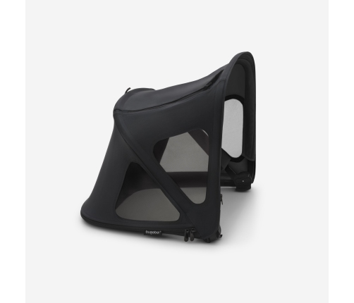 Bugaboo Fox 5 Grey Melange Bērnu Ratiņi 2in1 Grafīta rāmis + Jumts Breezy Midnight Black