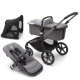 Bugaboo Fox 5 Grey Melange Детская Коляска 2в1 Графитовая рама + Крыша Breezy Midnight Black