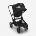Bugaboo Fox 5 Grey Melange Bērnu Ratiņi 2in1 Grafīta rāmis + Jumts Misty White