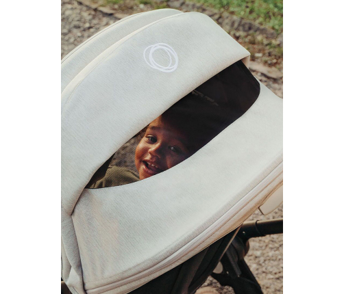 Bugaboo Fox 5 Grey Melange Bērnu Ratiņi 2in1 Grafīta rāmis + Jumts Misty White