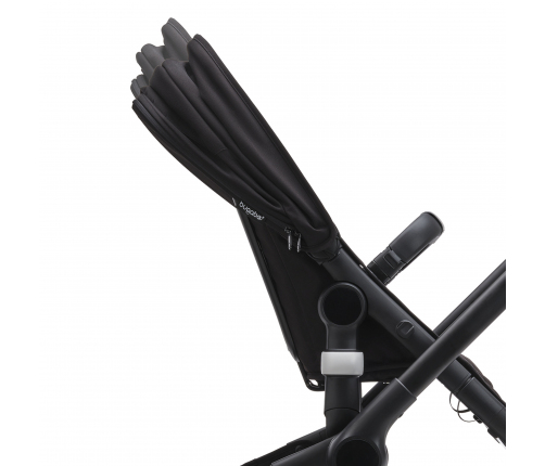 Bugaboo Fox 5 Grey Melange Bērnu Ratiņi 2in1 Grafīta rāmis + Jumts Sunrise Red