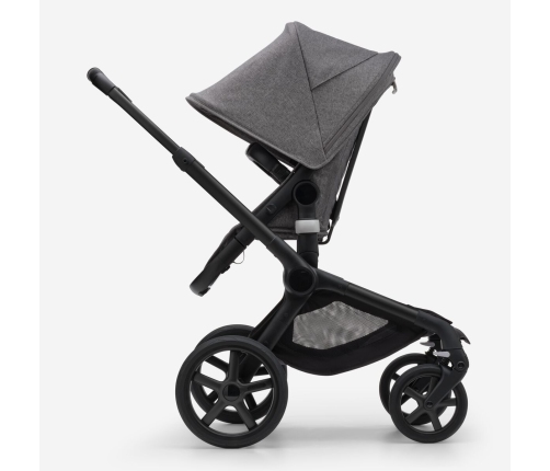 Bugaboo Fox 5 Grey Melange Детская Коляска 2в1 Черная рама