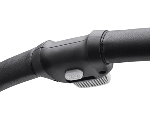 Bugaboo Fox 5 Grey Melange Bērnu Ratiņi 2in1 Melns rāmis + Jumts Breezy Seaside blue