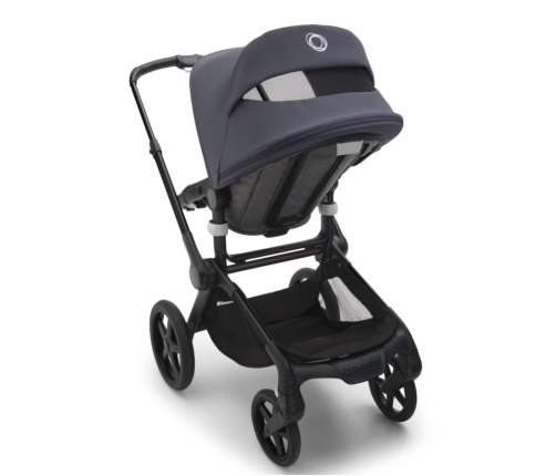 Bugaboo Fox 5 Grey Melange Детская Коляска 2в1 Black Pама + Kапюшон Stormy Blue