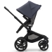 Bugaboo Fox 5 Grey Melange Детская Коляска 2в1 Black Pама + Kапюшон Stormy Blue