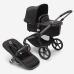 Bugaboo Fox 5 Midnight black Bērnu Ratiņi 2in1 Grafīta rāmis + Grey Melange jumts