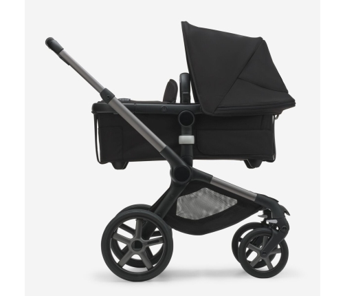 Bugaboo Fox 5 Midnight black Bērnu Ratiņi 2in1 Grafīta rāmis + Grey Melange jumts