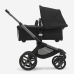 Bugaboo Fox 5 Midnight black Bērnu Ratiņi 2in1 Grafīta rāmis + Grey Melange jumts