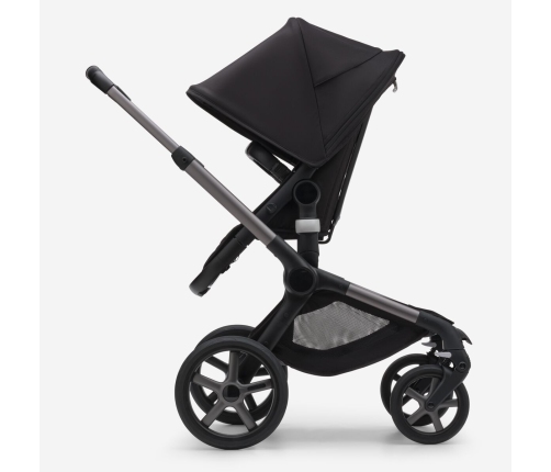 Bugaboo Fox 5 Midnight black Bērnu Ratiņi 2in1 Grafīta rāmis + Grey Melange jumts