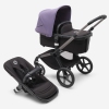 Bugaboo Fox 5 Midnight black Детская Коляска 2в1 Графитовая рама + Kапюшон Astro Purple