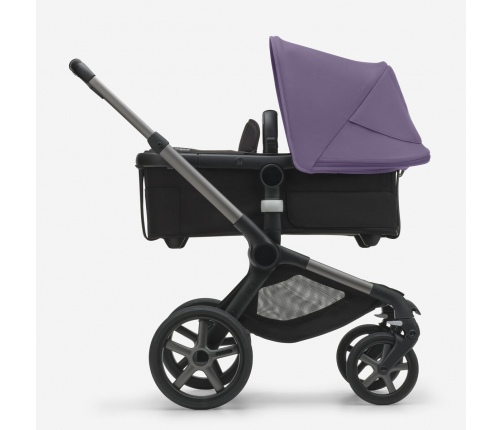 Bugaboo Fox 5 Midnight black Детская Коляска 2в1 Графитовая рама + Kапюшон Astro Purple