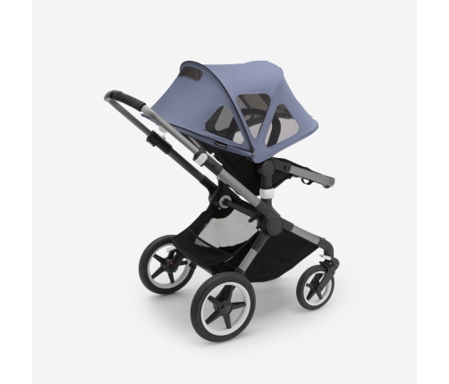 Bugaboo Fox 5 Midnight black Bērnu Ratiņi 2in1 Grafīta rāmis + Jumts Breezy V2 Morning Pink