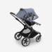 Bugaboo Fox 5 Midnight black Bērnu Ratiņi 2in1 Grafīta rāmis + Jumts Breezy V2 Morning Pink