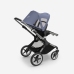 Bugaboo Fox 5 Midnight black Bērnu Ratiņi 2in1 Grafīta rāmis + Jumts Breezy V2 Morning Pink