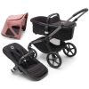 Bugaboo Fox 5 Midnight black Bērnu Ratiņi 2in1 Grafīta rāmis + Jumts Breezy V2 Morning Pink